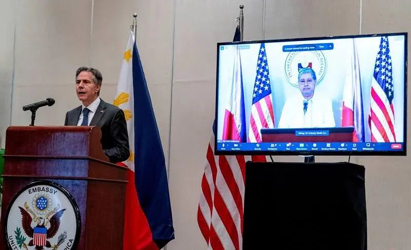 “菲律宾是美国不可取代盟友！”——访菲的美国务卿布林肯强调坚定履行两国军事盟约，预计小马科斯将于下个月访美