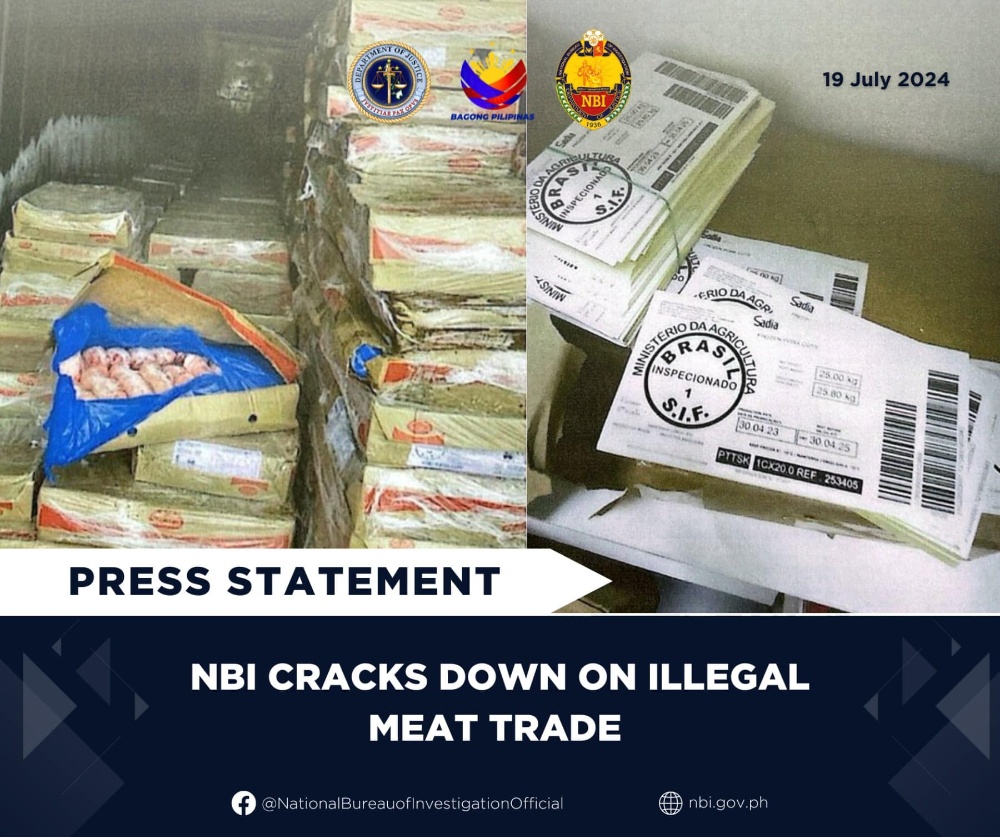 菲律宾国调局查扣250万走私冻肉
