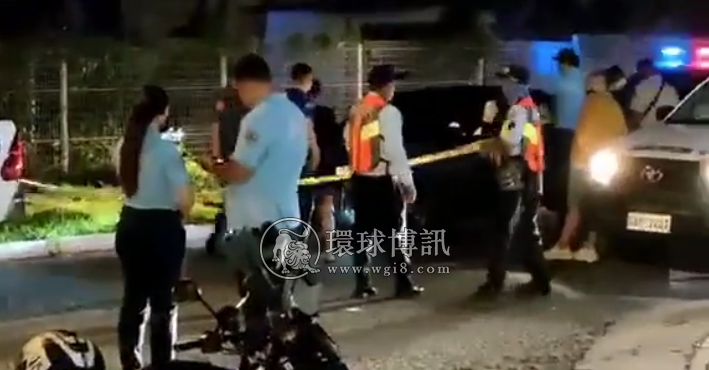 14日晚，菲律宾克拉克一华人驾车因无知持枪被捕