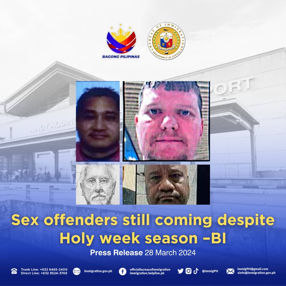 菲律宾拦截四名外国性犯罪者入境