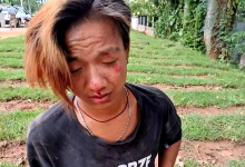 活该！缅北腊戌3名劫匪抢1名女性的手机，逃窜时发生车祸